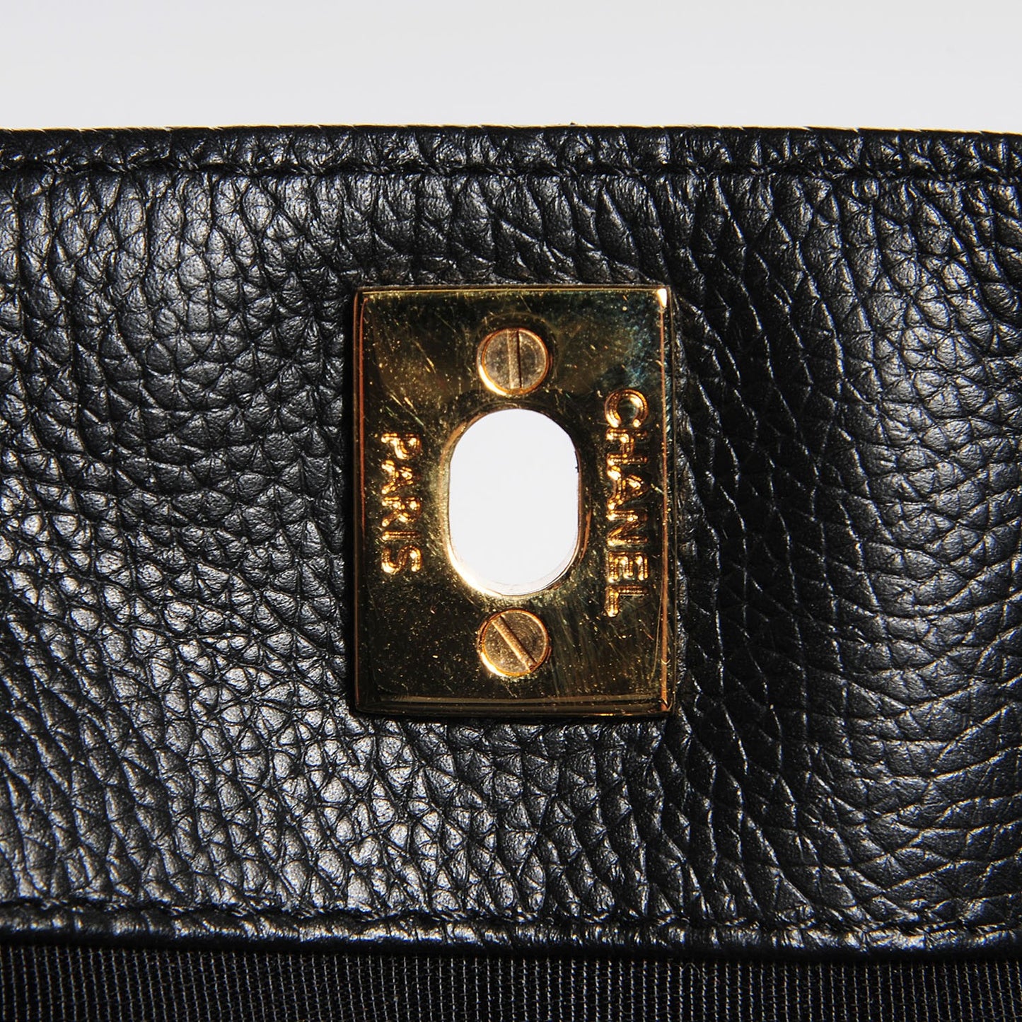 Calfskin Cerf Shopper Tote Black
