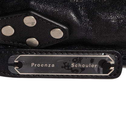Proenza Schouler Jacquard Wood Block PS1 Tiny Satchel Black White 14 of 15