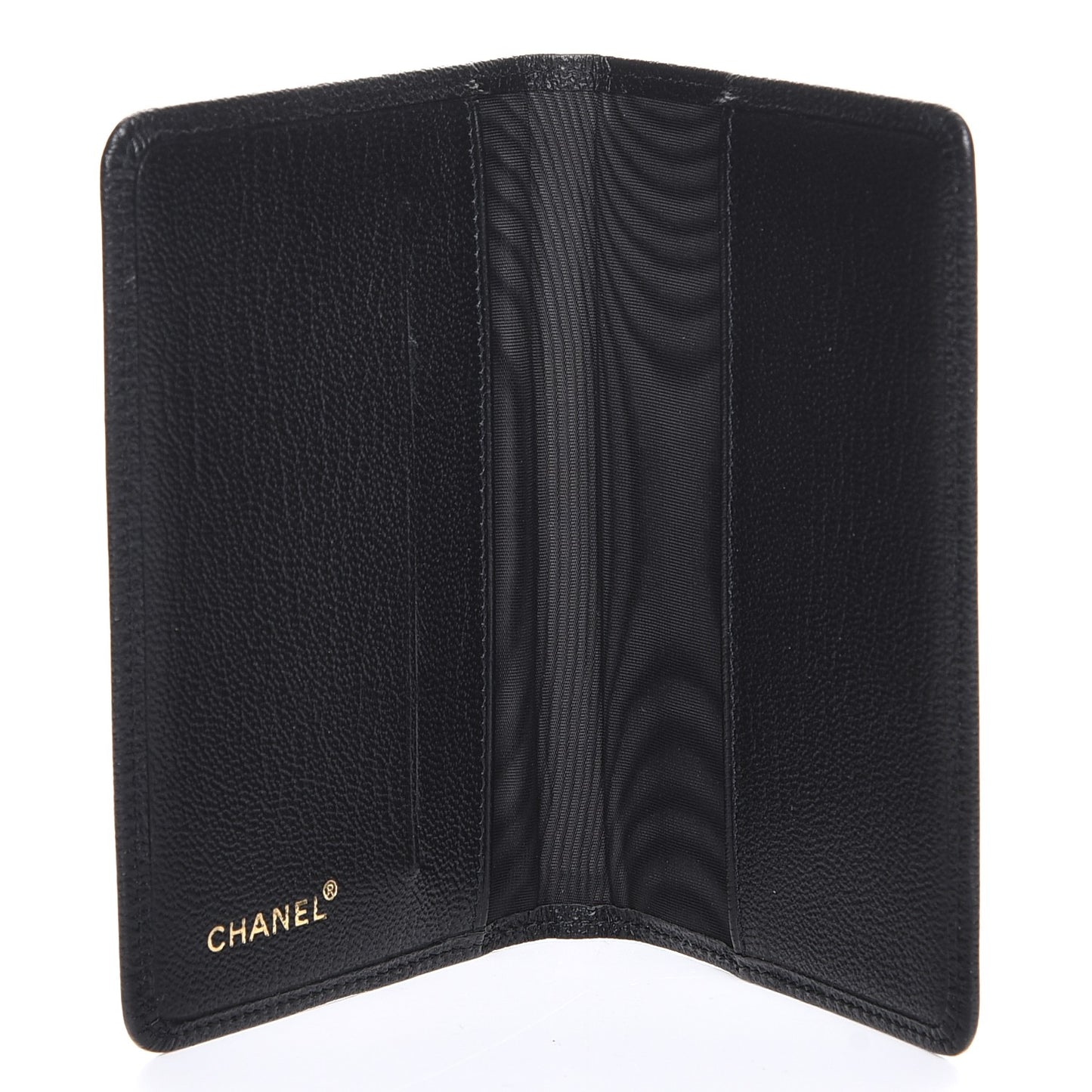 Goatskin Card Holder Wallet Black