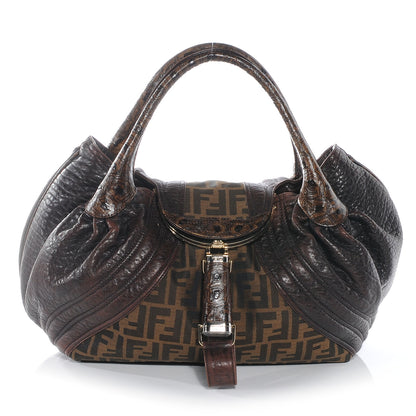 Fendi Zucca Nappa Nuvolata Vitello Tortuga Spy Tobacco Moro 1 of 9