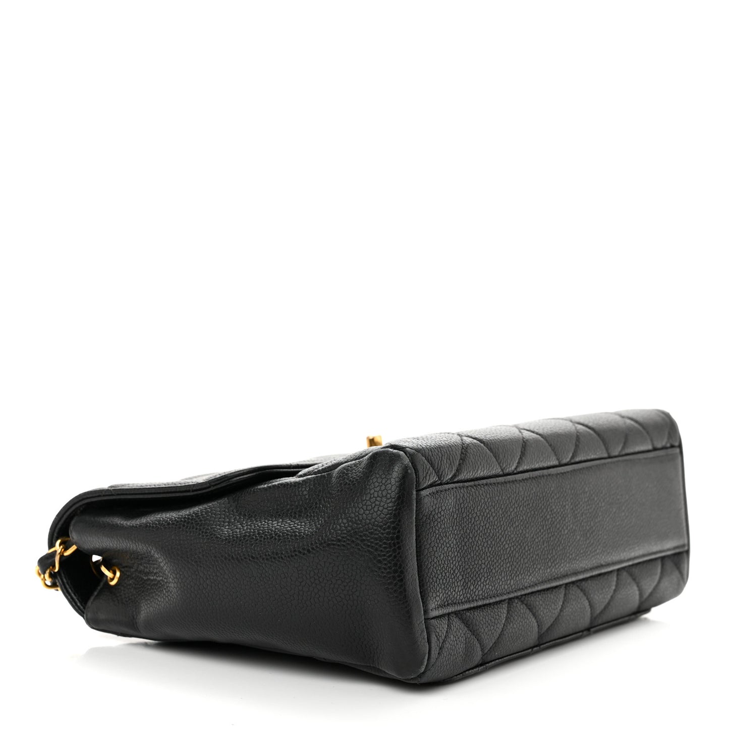 Caviar Quilted Medium Single Flap Black