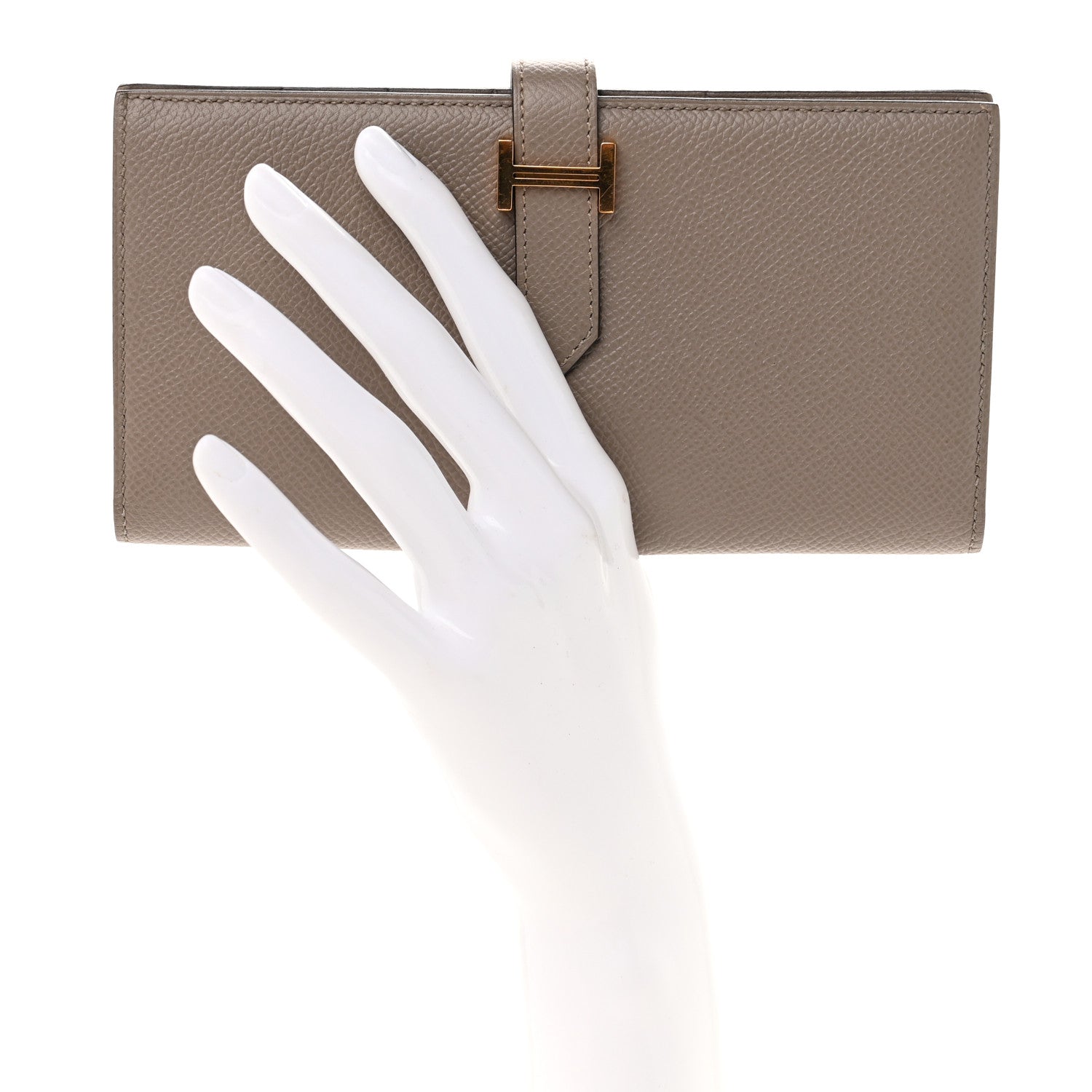Hermes Epsom Bearn Gusset Wallet Gris Asphalte 2 of 8