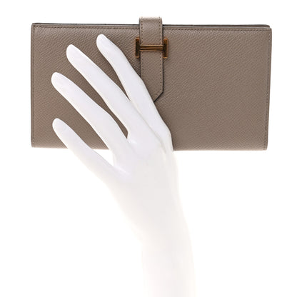 Hermes Epsom Bearn Gusset Wallet Gris Asphalte 2 of 8