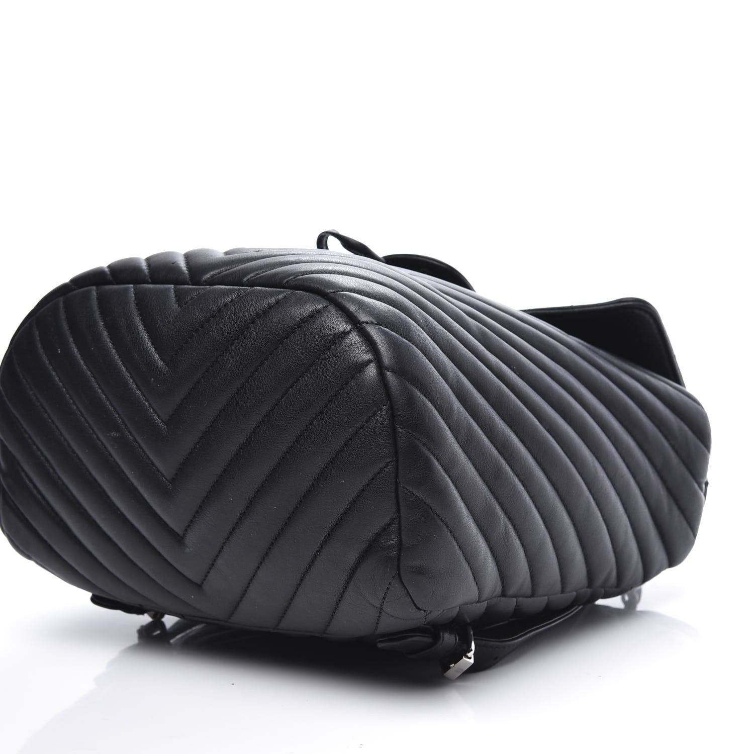 Chanel Calfskin Chevron Quilted Small Urban Spirit Backpack Black 6 of 11