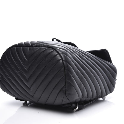 Chanel Calfskin Chevron Quilted Small Urban Spirit Backpack Black 6 of 11