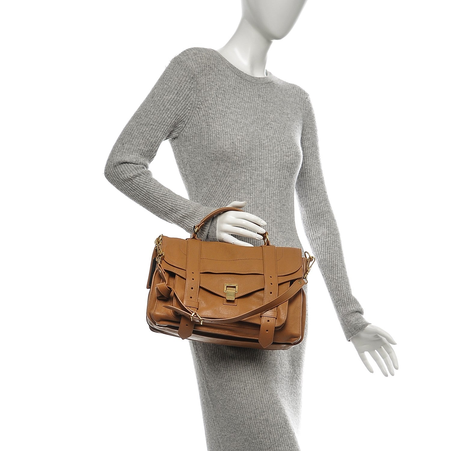 Proenza Schouler Lambskin Medium PS1 Satchel Birch 2 of 7