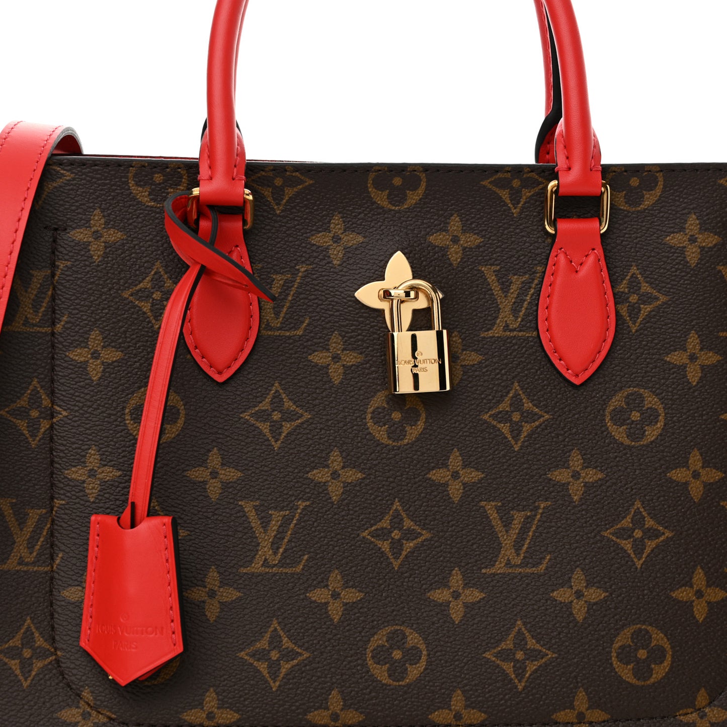 Monogram Flower Tote Coquelicot