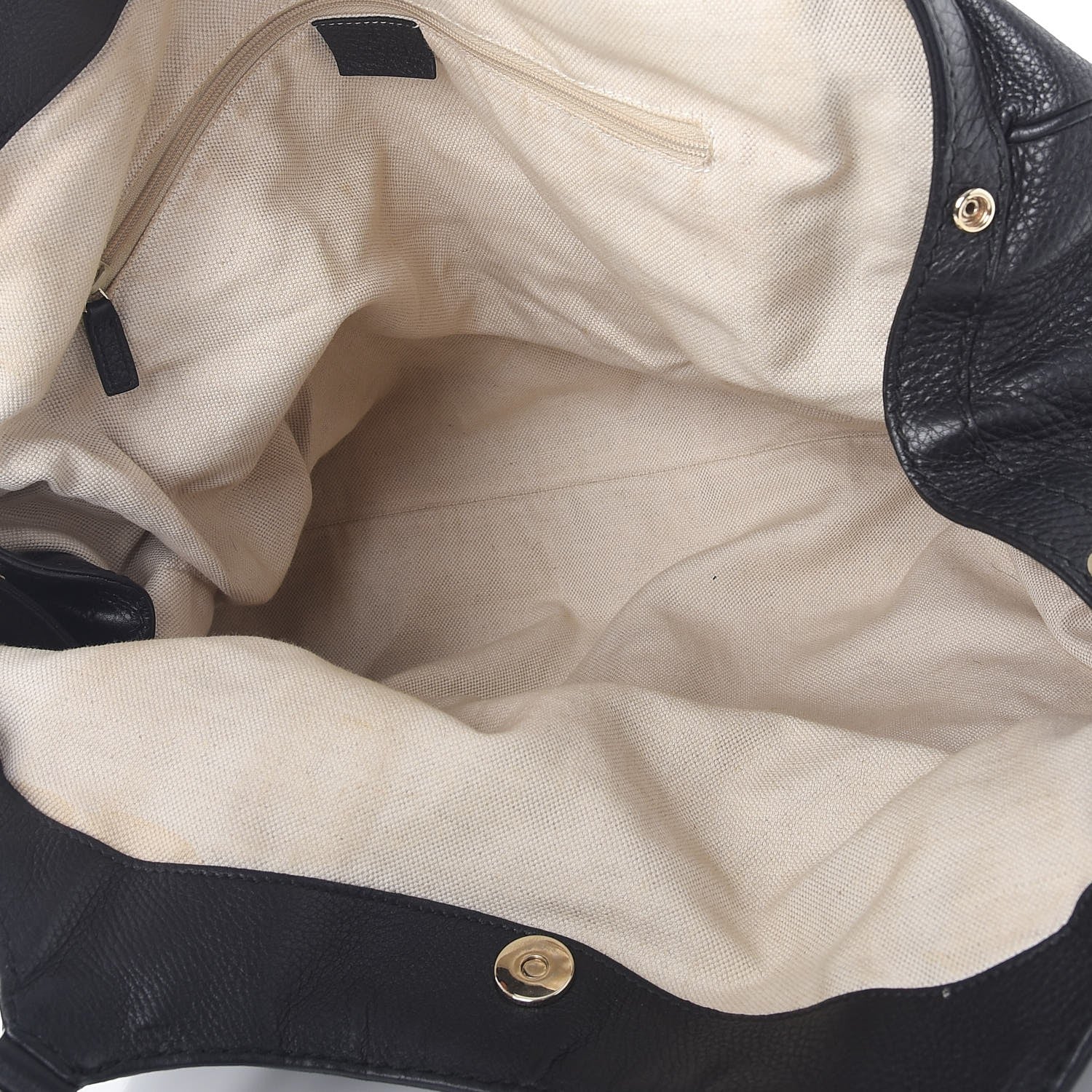 Gucci Pebbled Calfskin Large Sukey Tote Black 5 of 10