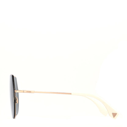 Fendi Metal Mirrored Eyeline Sunglasses FF 0193/S Black Rose Gold 3 of 7