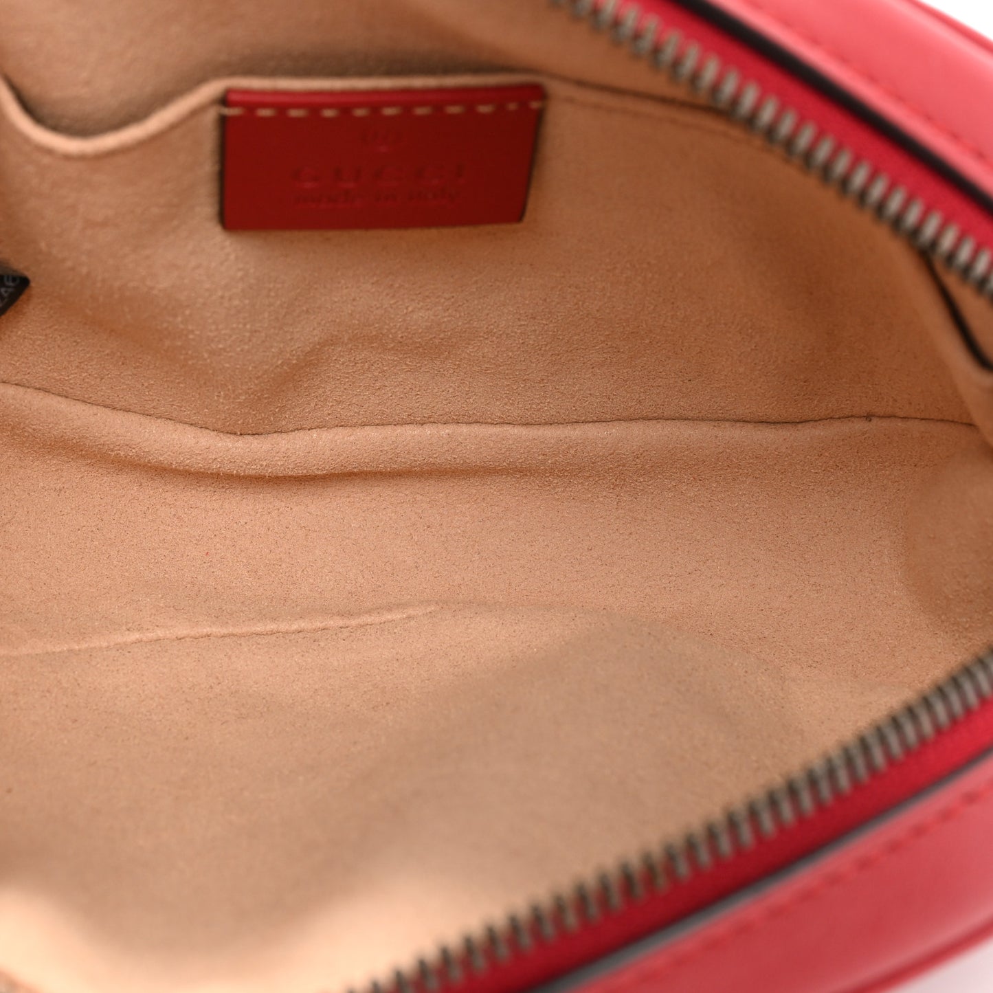 Calfskin Matelasse GG Marmont Belt Bag 85 34 Hibiscus Red