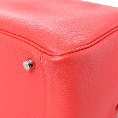 Hermes Taurillon Clemence Lindy 26 Rouge Pivoine 11 of 11