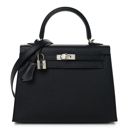 Hermes Epsom Kelly Sellier 25 Black 1 of 13