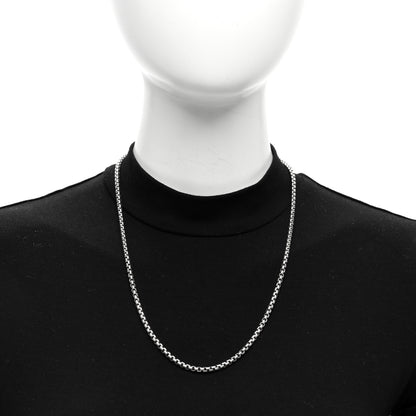 David Yurman Sterling Silver 3.6mm Small Box Chain Necklace 22.5" 2 of 4