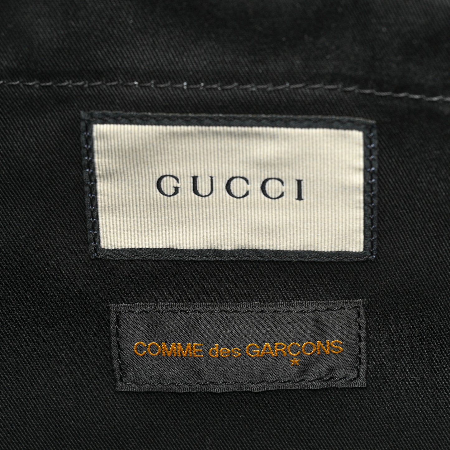 X Comme de Garçons Paper Plastic Web Shopper Tote Black