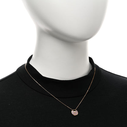 Cartier 18K Pink Gold Diamond Pink Opal XS Amulette de Cartier Pendant Necklace 2 of 4