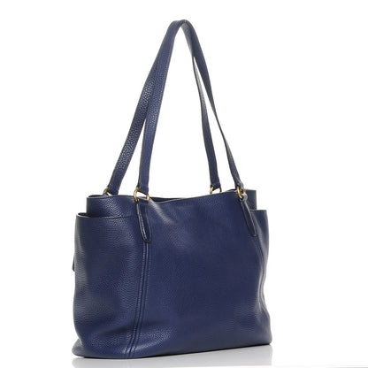 Prada Vitello Daino Side Pocket Shoulder Bag Inchiostro 3 of 8