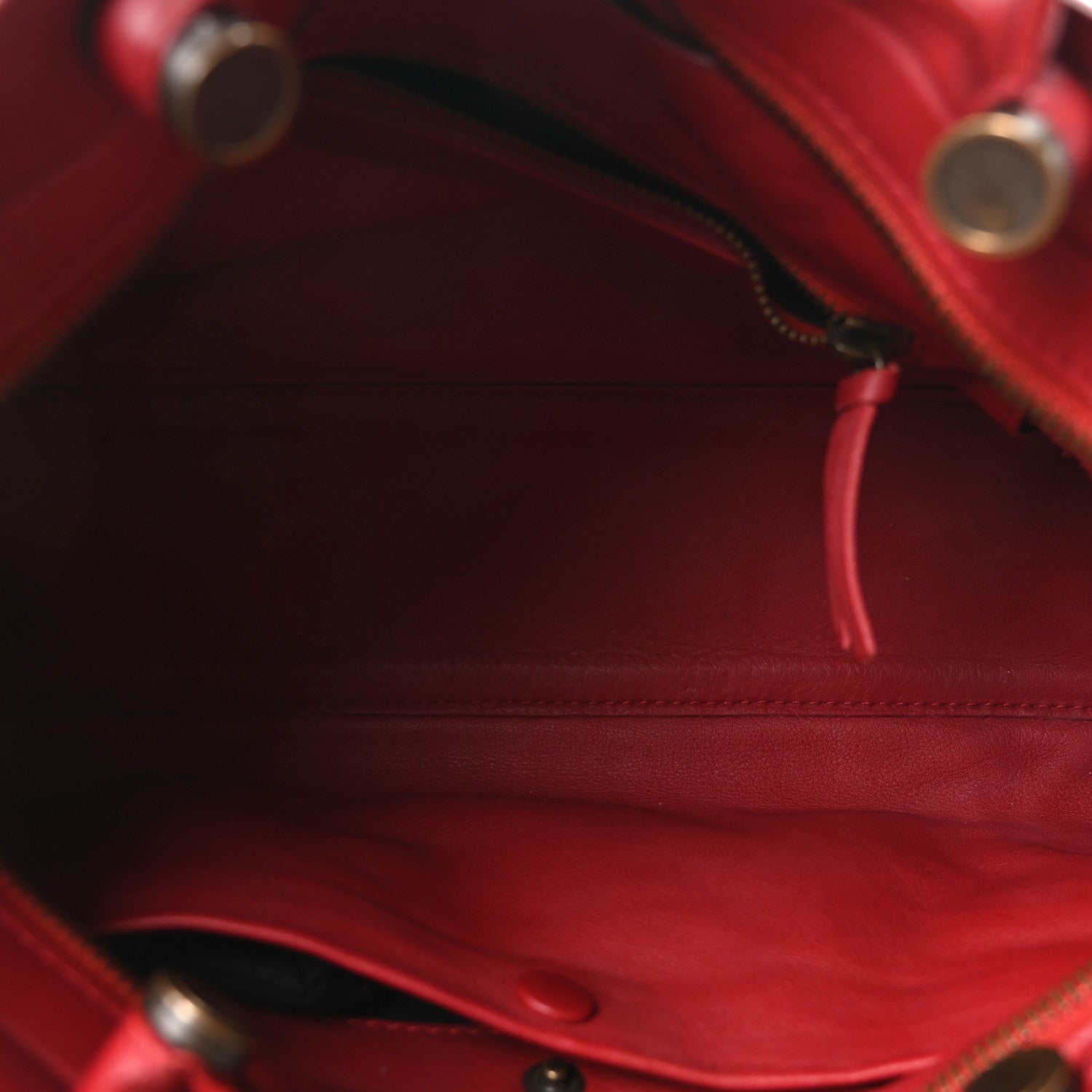 Balenciaga Veau Soyeux Perforated Blackout Hardware S City Rouge Groseille 6 of 11