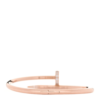 Cartier 18K Pink Gold Diamond Juste Un Clou Bracelet 16 2 of 4