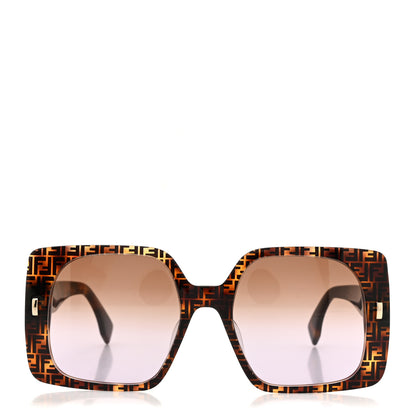 Fendi Acetate Fendi Bold Sunglasses FE40036U Havana Black 2 of 7