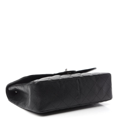 Chanel Caviar Quilted Jumbo Single Flap Black 5 of 17