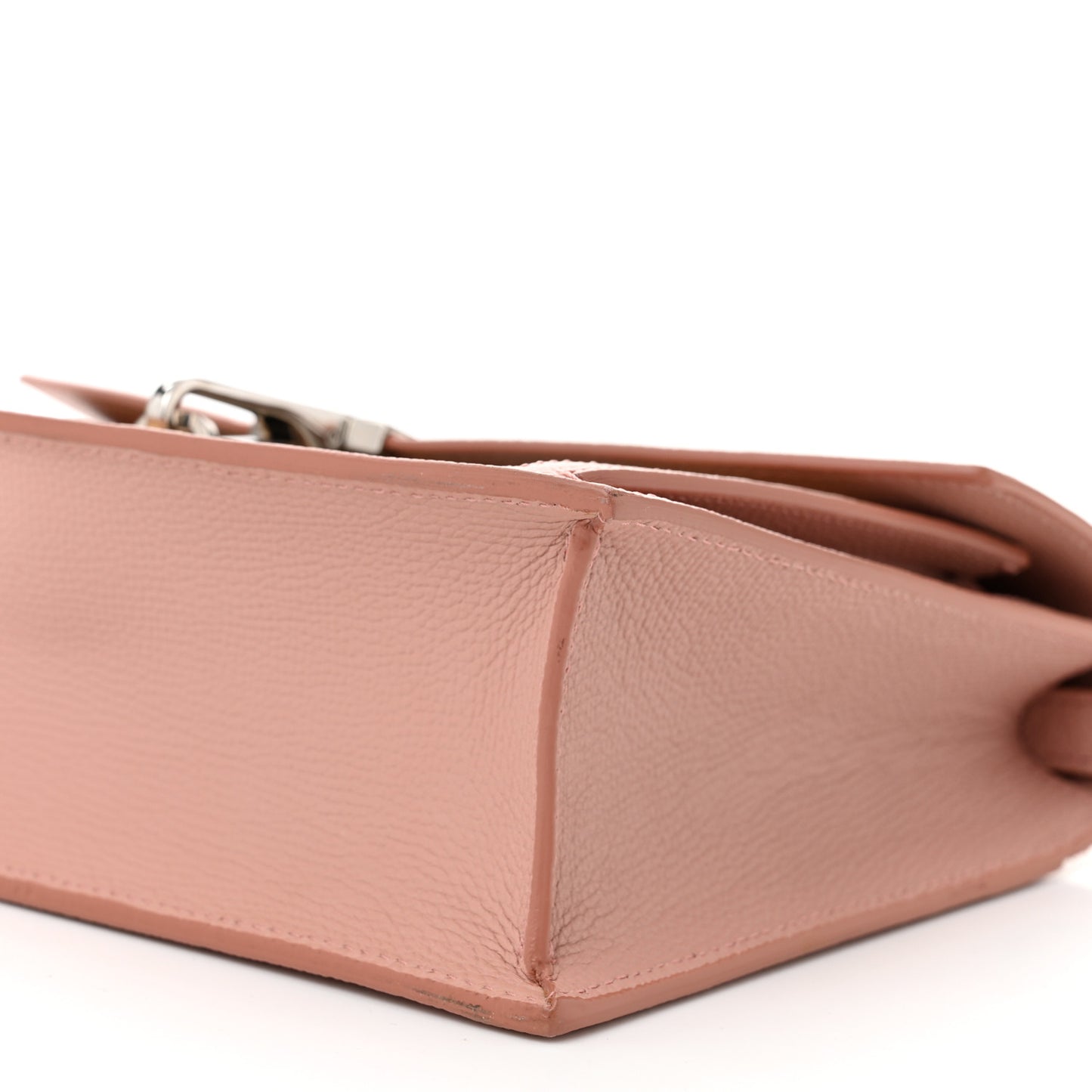 Grainy Calfskin Vintage Check Small Macken Crossbody Bag Ash Rose