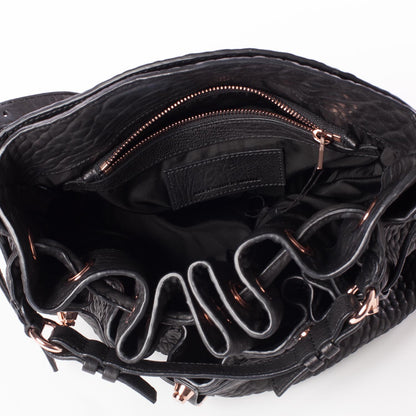 Alexander Wang Leather Diego Bucket Bag w Rose Gold Hardware Black 7 of 7