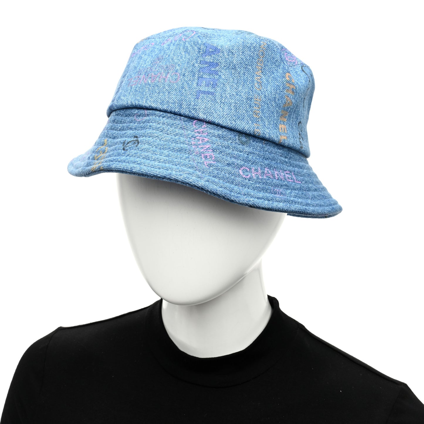 Denim Mood Cloche Bucket Hat M Blue