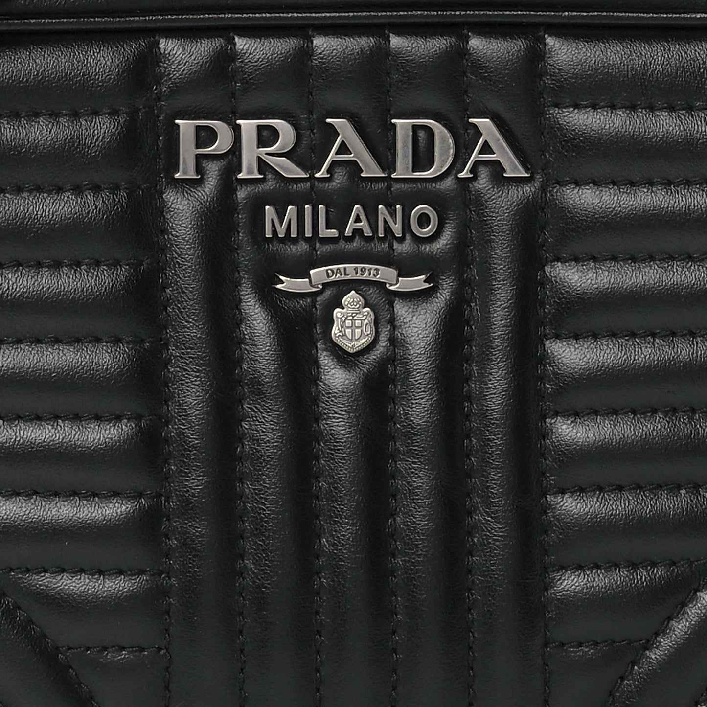 Soft Calfskin Diagramme Camera Bag Black