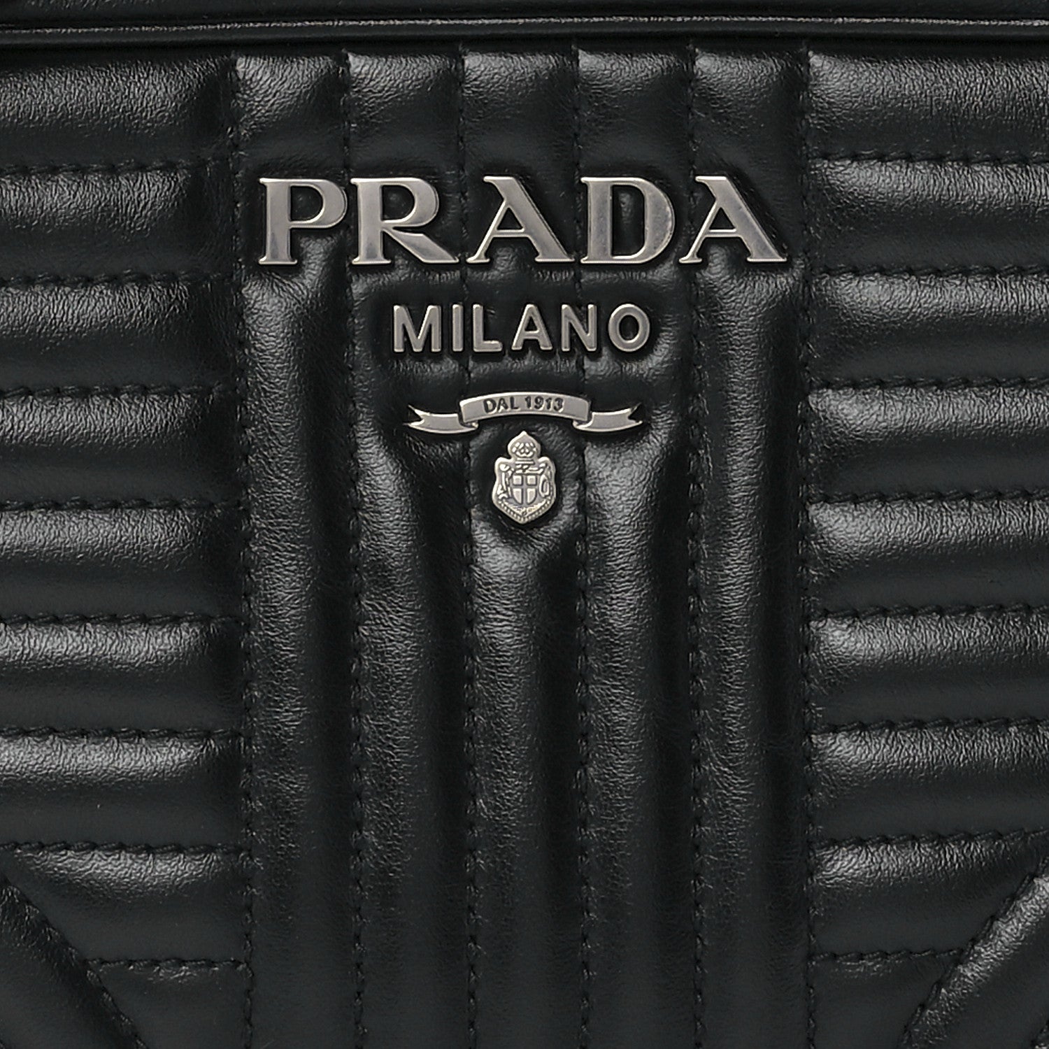 Prada Soft Calfskin Diagramme Camera Bag Black 9 of 12