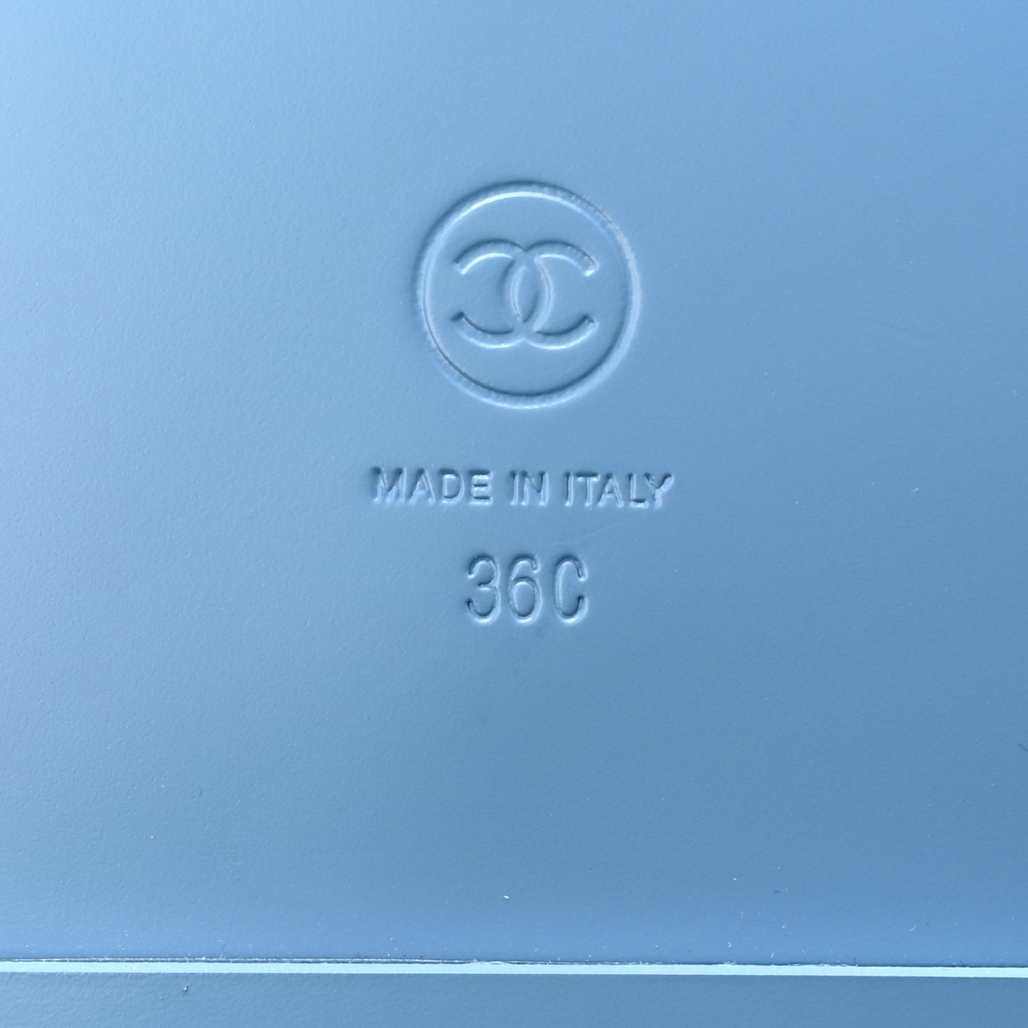 Printed Denim CC Dad Sandals 36 Light Blue