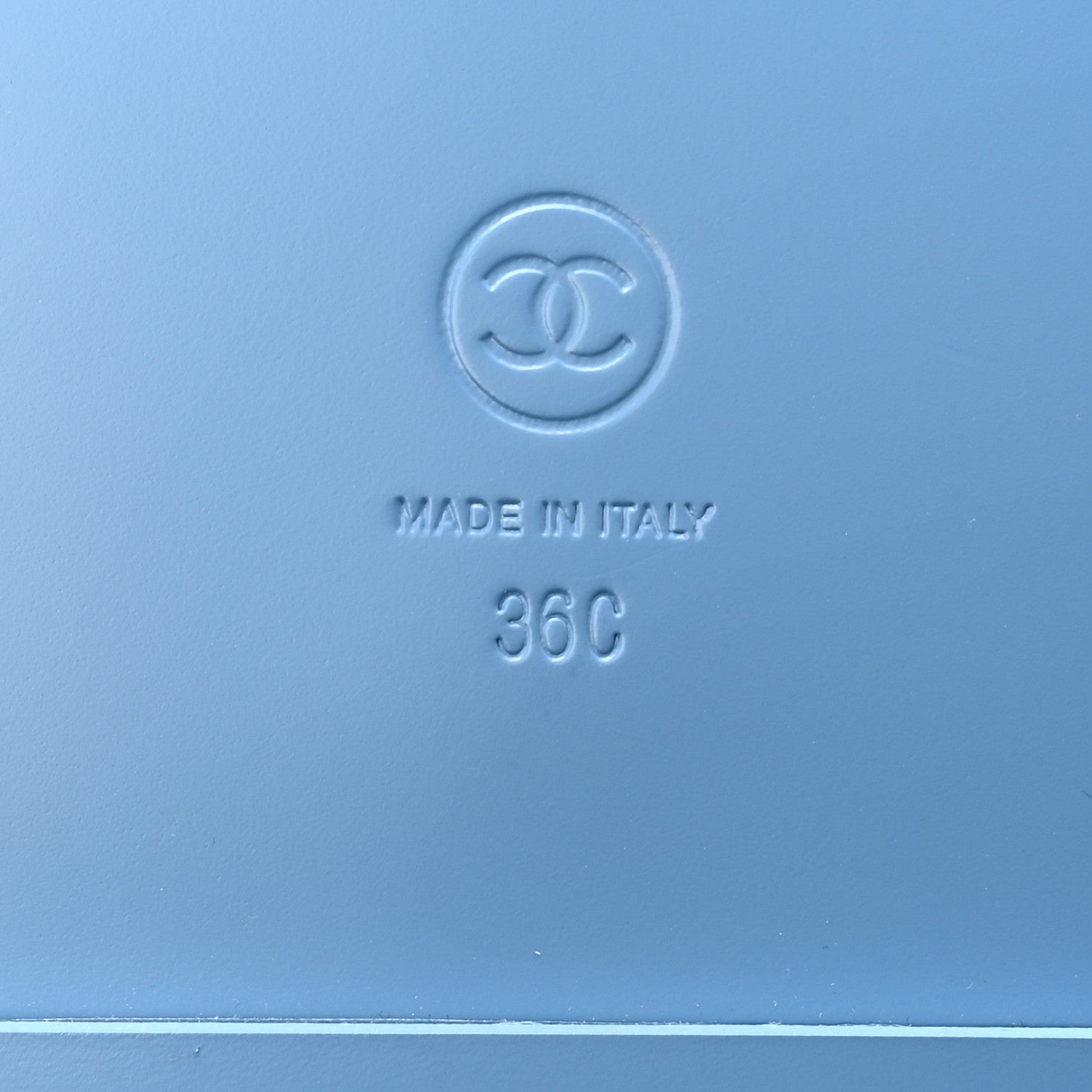 Chanel Printed Denim CC Dad Sandals 36 Light Blue 7 of 9