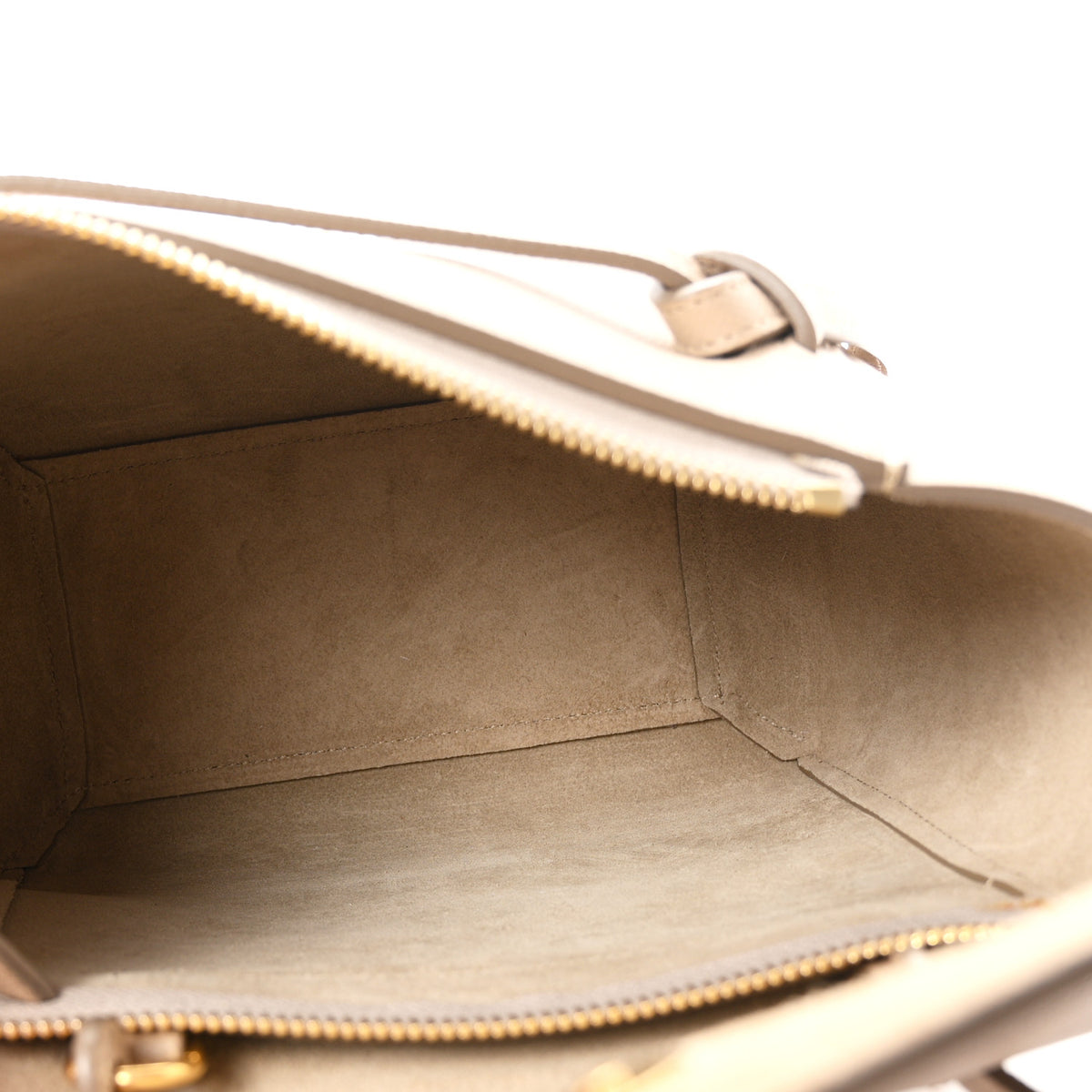 Grained Calfskin Nano Belt Bag Light Taupe
