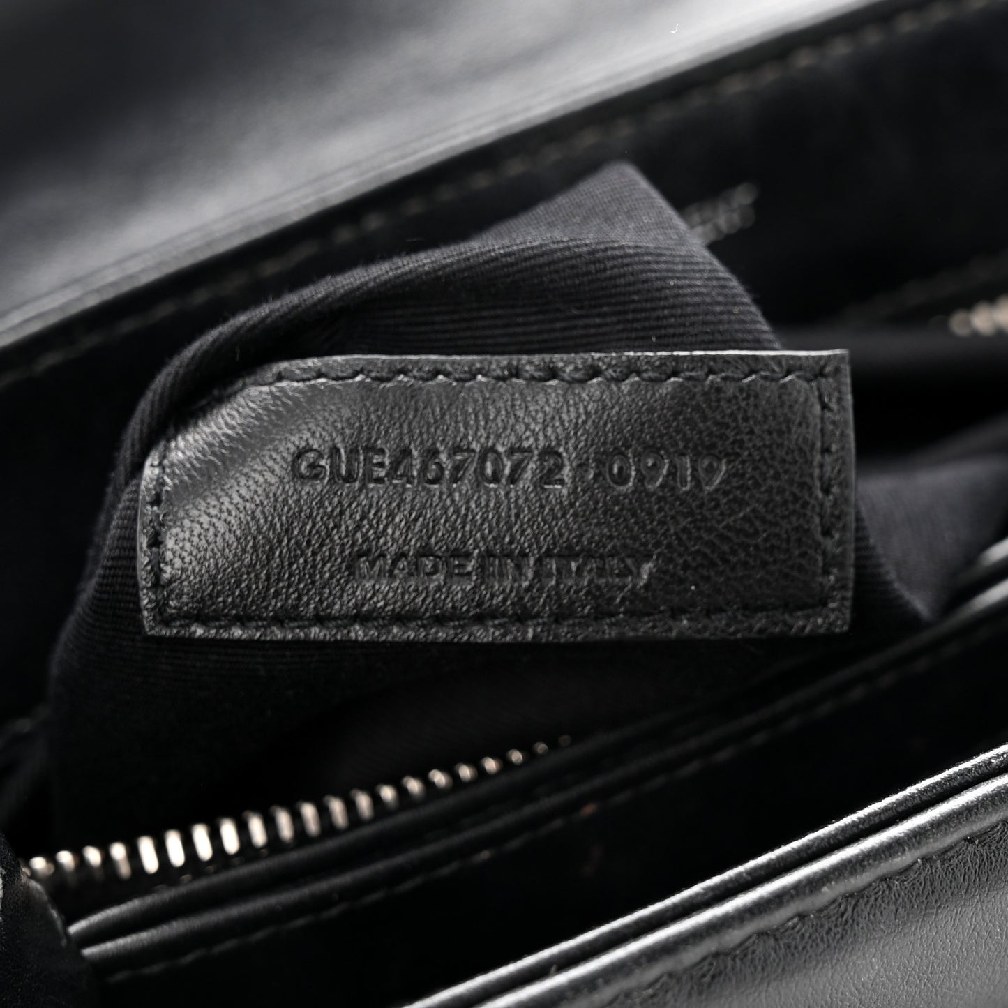 Calfskin Y Quilted Monogram Toy Loulou Crossbody Bag Black