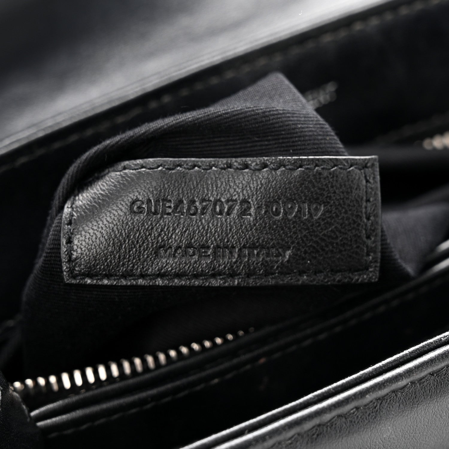 Saint Laurent Calfskin Y Quilted Monogram Toy Loulou Crossbody Bag Black 7 of 15