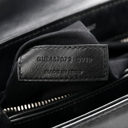 Saint Laurent Calfskin Y Quilted Monogram Toy Loulou Crossbody Bag Black 7 of 15