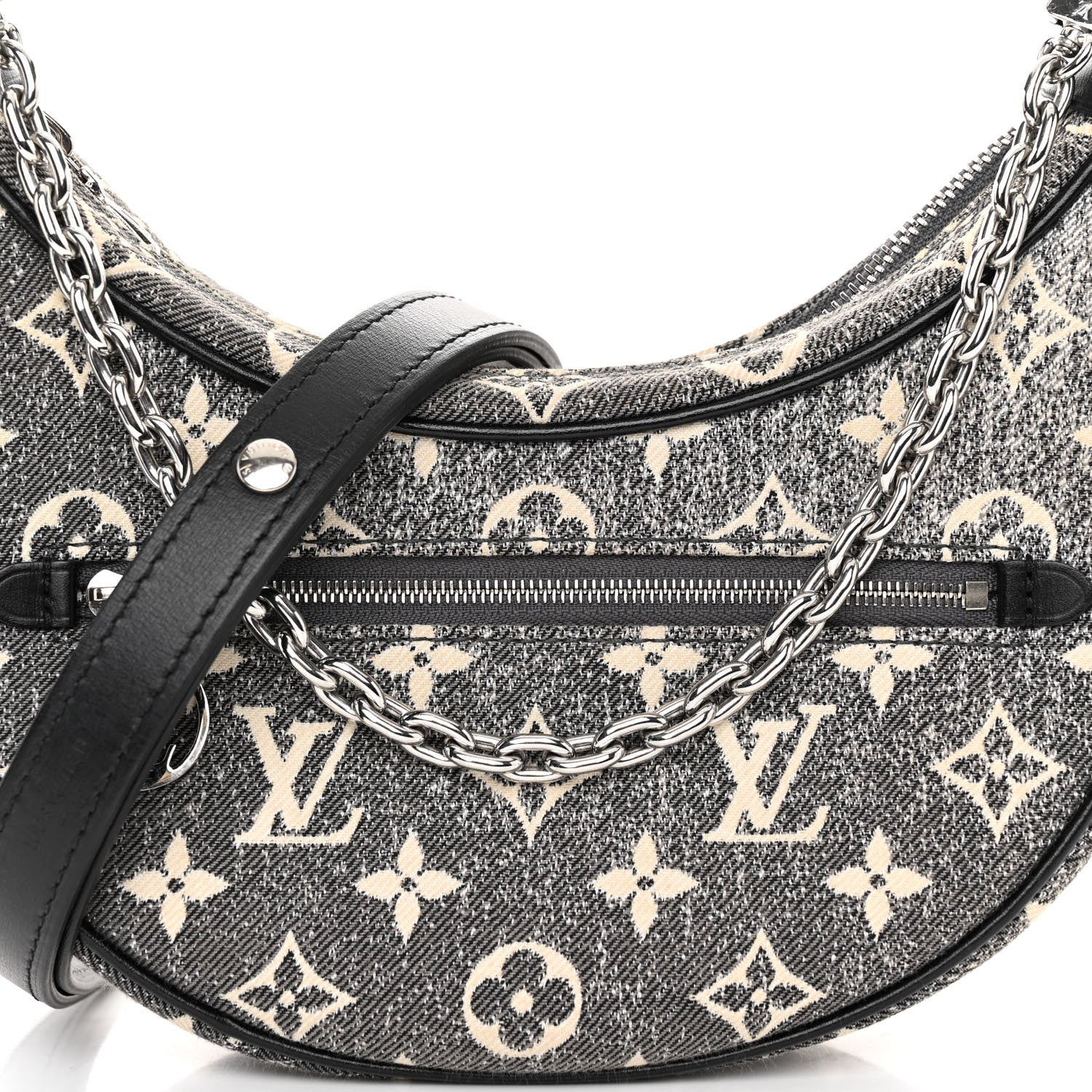 Louis Vuitton Monogram Jacquard Denim Loop Black 7 of 9