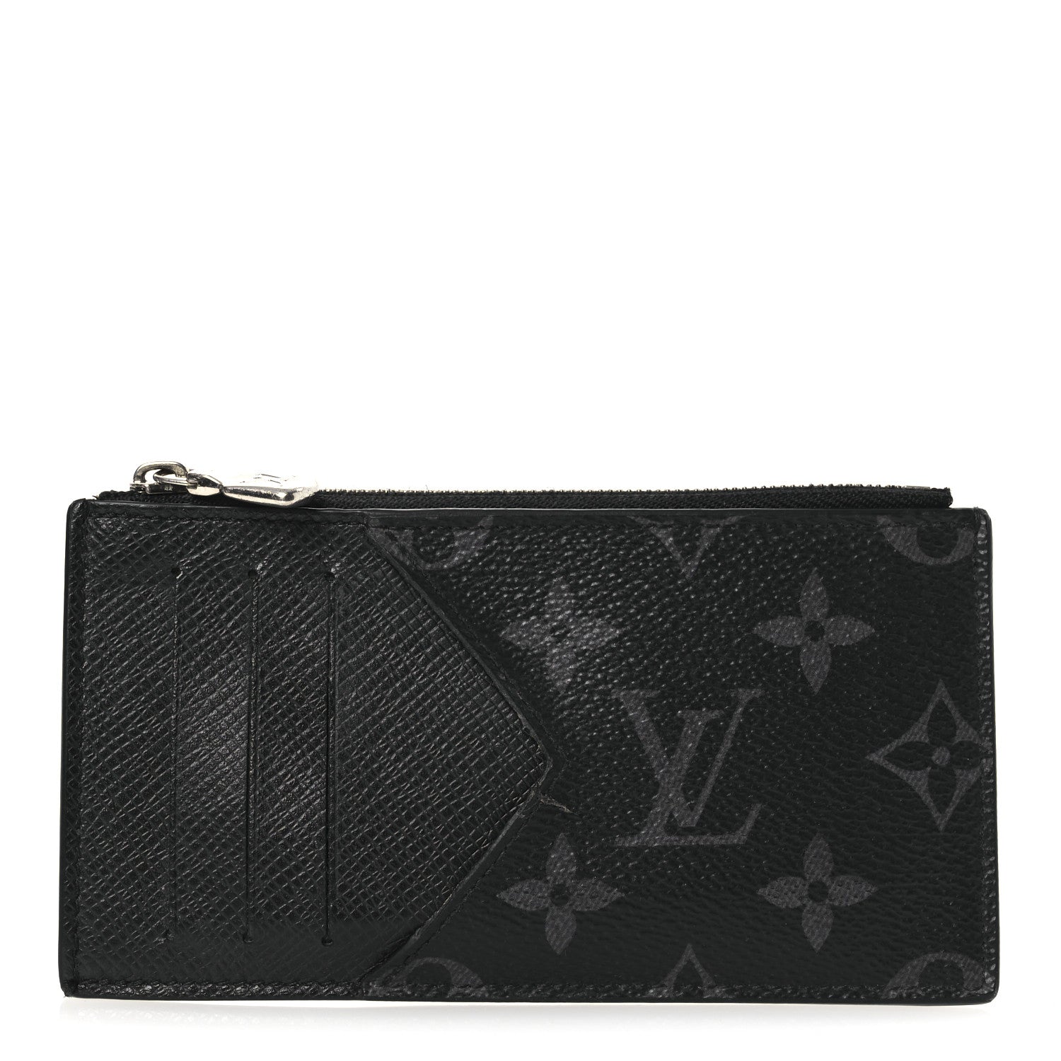 Louis Vuitton Taigarama Coin Card Holder Black 1 of 9