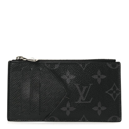 Louis Vuitton Taigarama Coin Card Holder Black 1 of 9