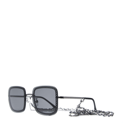 Chanel Chain Square Sunglasses 4244 Black 1 of 6