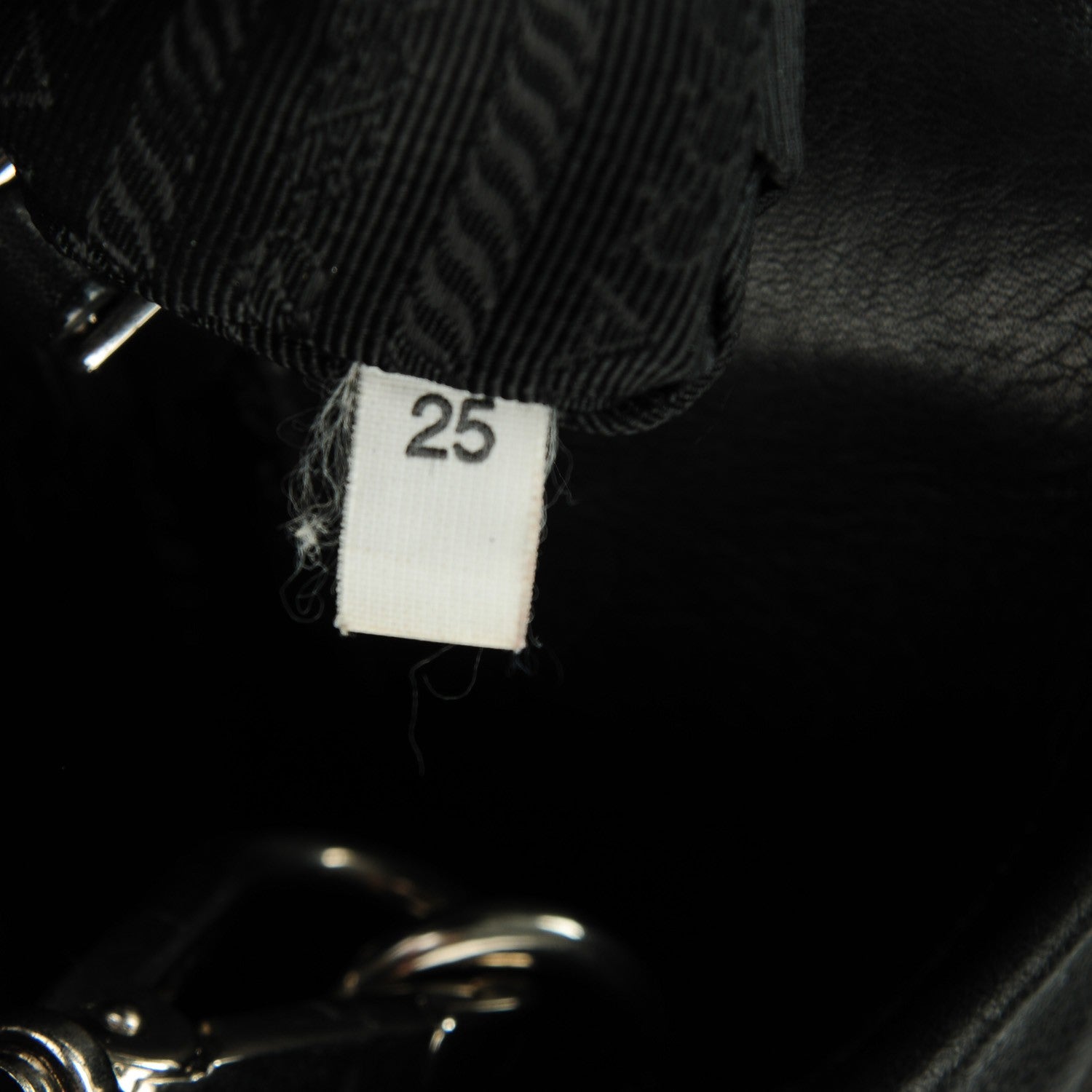 Prada Soft Calf Pleated Shopping Tote Nero Black 8 of 9
