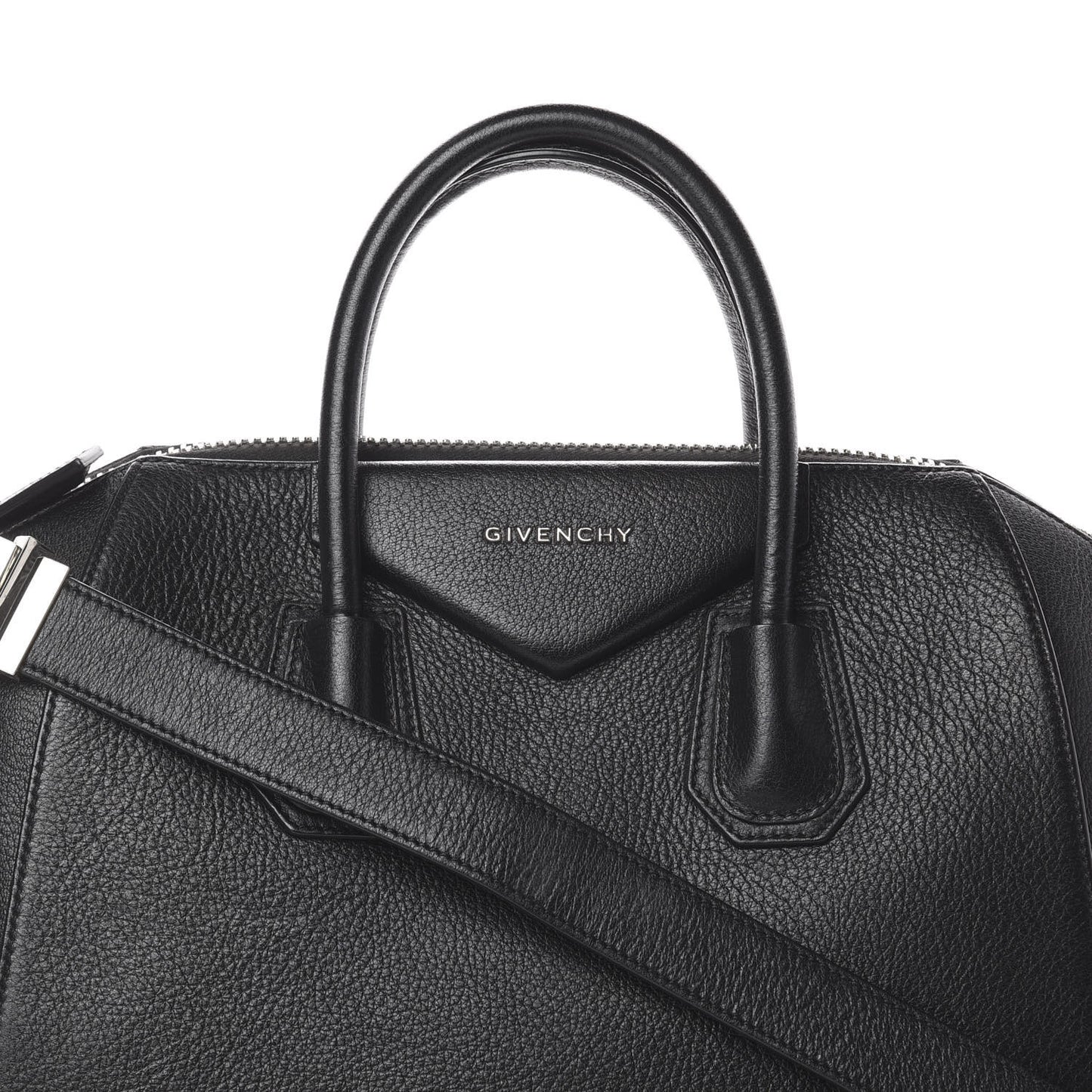 Sugar Goatskin Medium Antigona Black