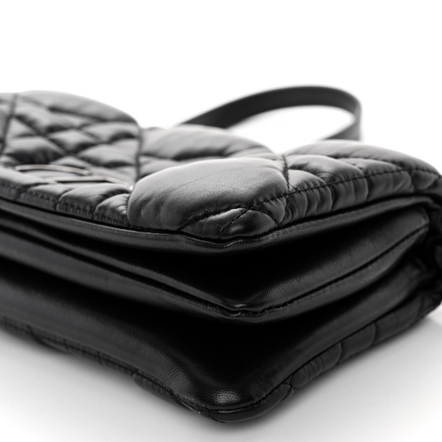 Christian Dior Calfskin Macrocannage Mini Caro Bag Black 10 of 10