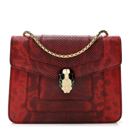 Bulgari Karung Serpenti Forever Crossbody Red 1 of 11
