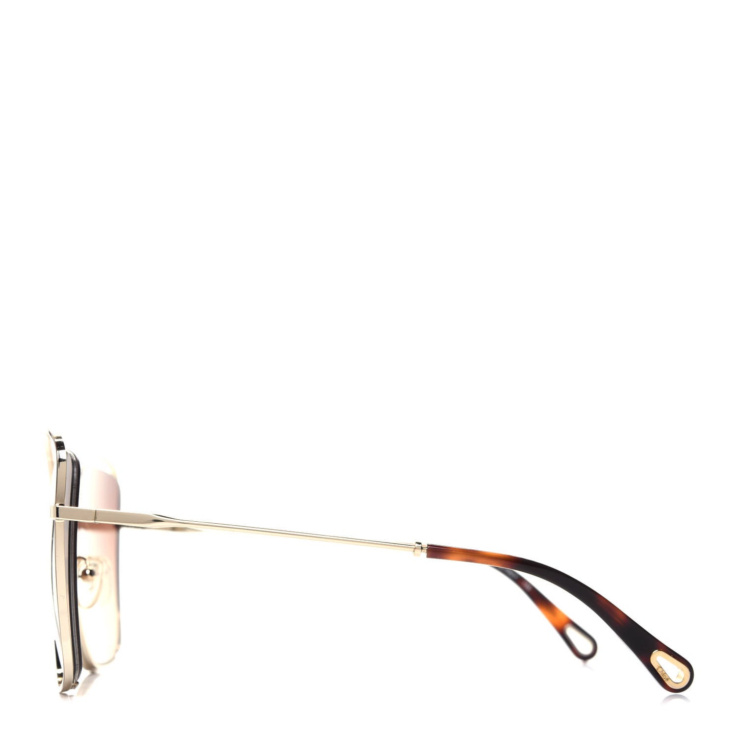 Poppy Cutout Square Sunglasses CE133S Havana Brown