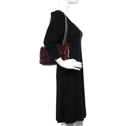 Chanel Patent Quilted 2.55 Reissue 226 Flap Burgundy 2 of 11