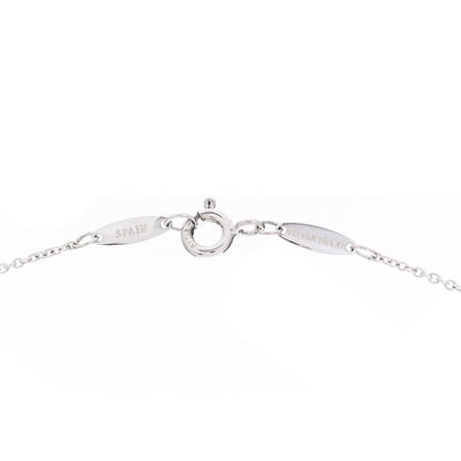 Tiffany Sterling Silver Diamond .05ct Elsa Peretti Diamonds by the Yard Pendant Necklace 4 of 5