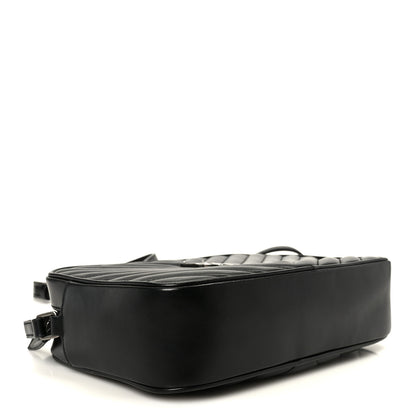 Saint Laurent Calfskin Matelasse Monogram Lou Camera Bag Black 4 of 10