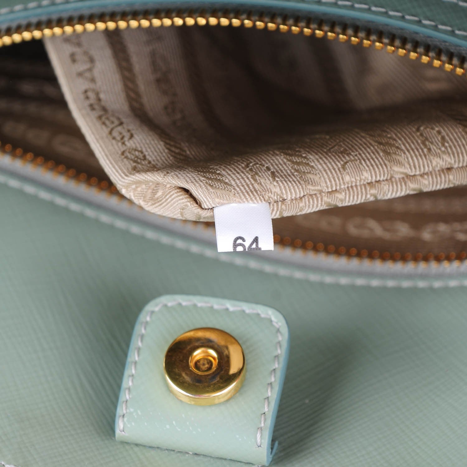 Prada Saffiano Vernice Open Promenade Tote Acquamarina 8 of 8