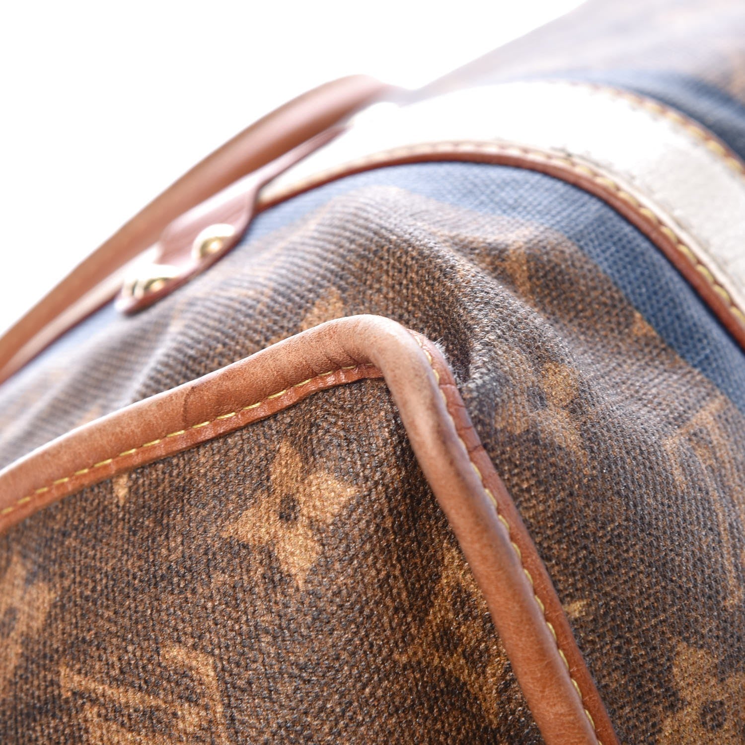 Louis Vuitton Monogram Rayures Tisse Sac GM Blue 16 of 22