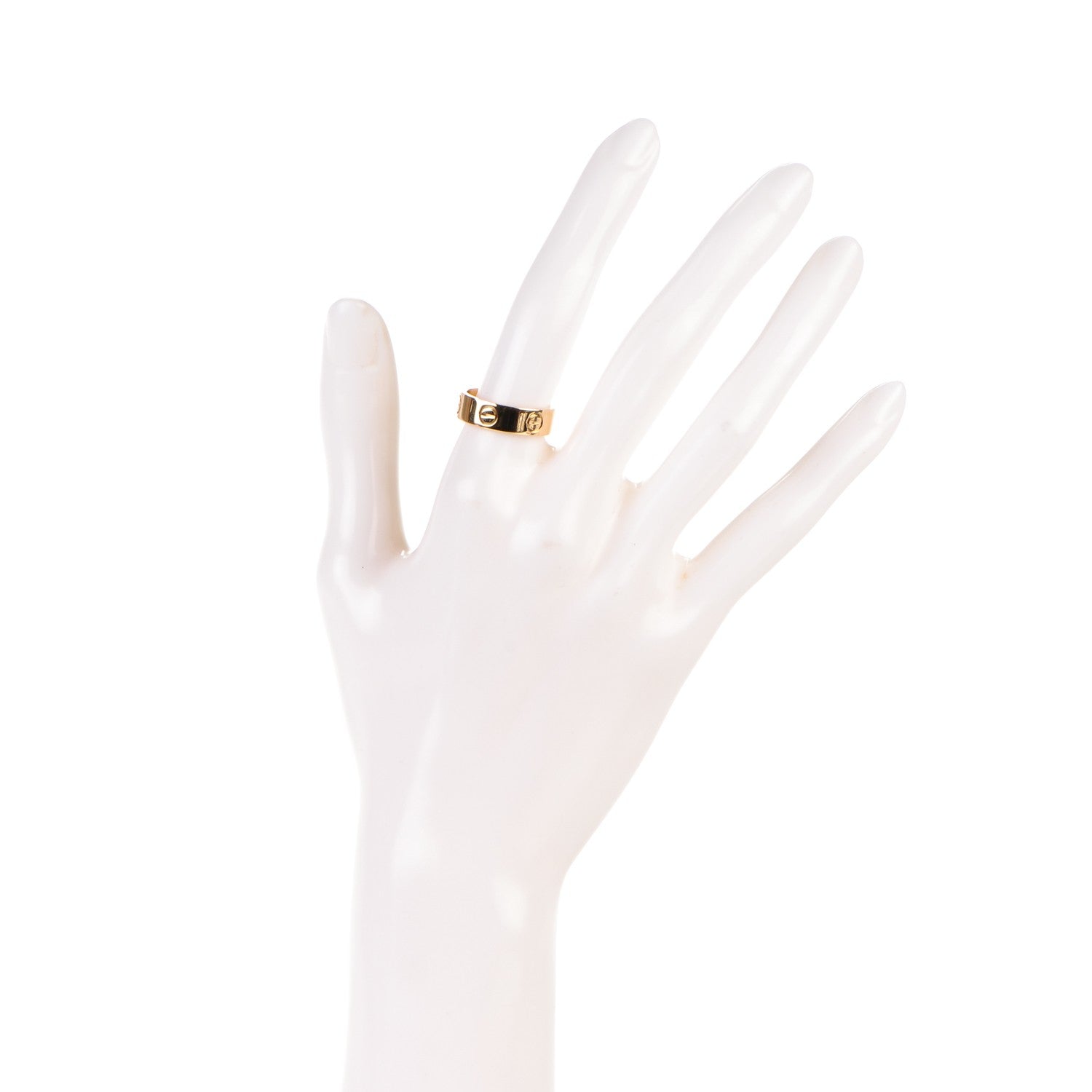 Cartier 18K Yellow Gold 5.5mm LOVE Ring 53 6.5 2 of 4
